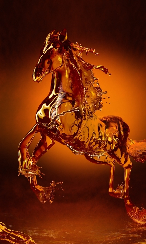 Картинка: Лошадь, жеребец, конь, вода, коньяк, виски