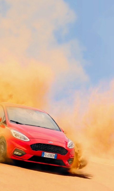 Image: Ford, car, sand, dust, drift, axle boxes, haze