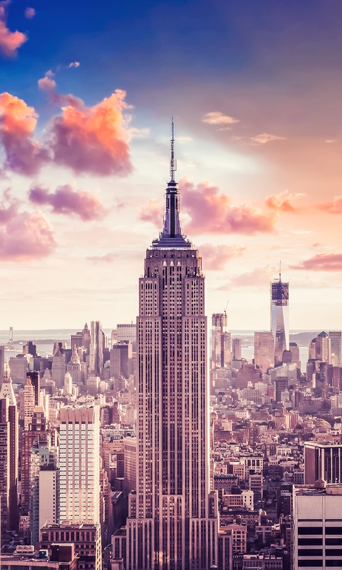 Image: City, New-York, sky, clouds, landscape