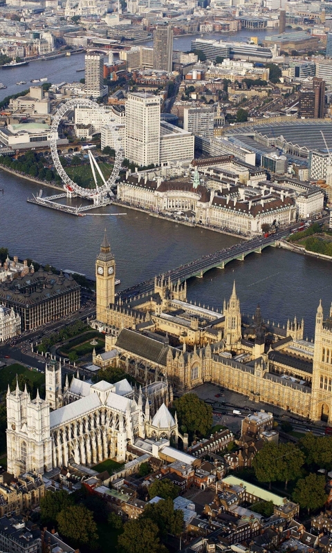 Image: London, Big Ben, Westminster Abbey, the wheel, the river, the bridges, the view, buildings, ships