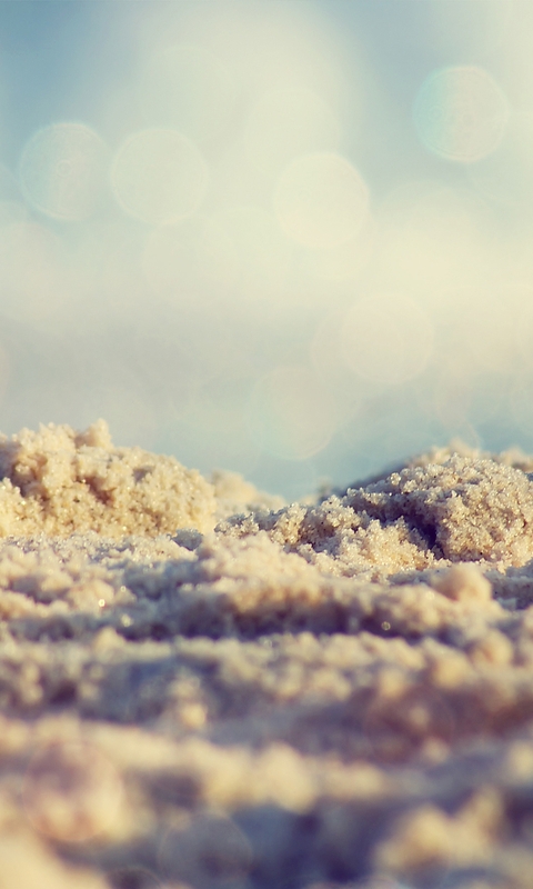 Картинка: Песок, блики, макро, песчинки, фокус