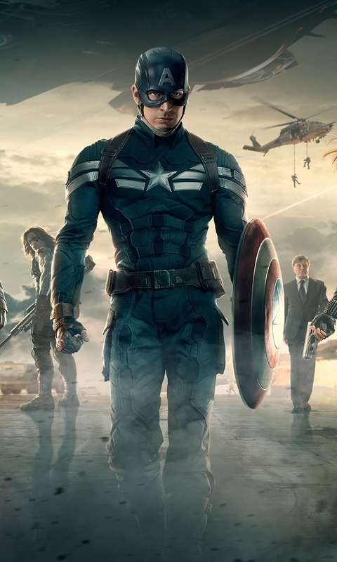 Image: Captain America, Black widow, Nick Fury, Winter soldier, Marvel, the First Avenger: the Other war