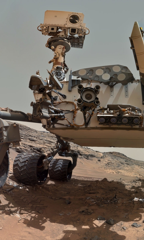 Картинка: Curiosity, марсоход, технологии, поверхность, камни