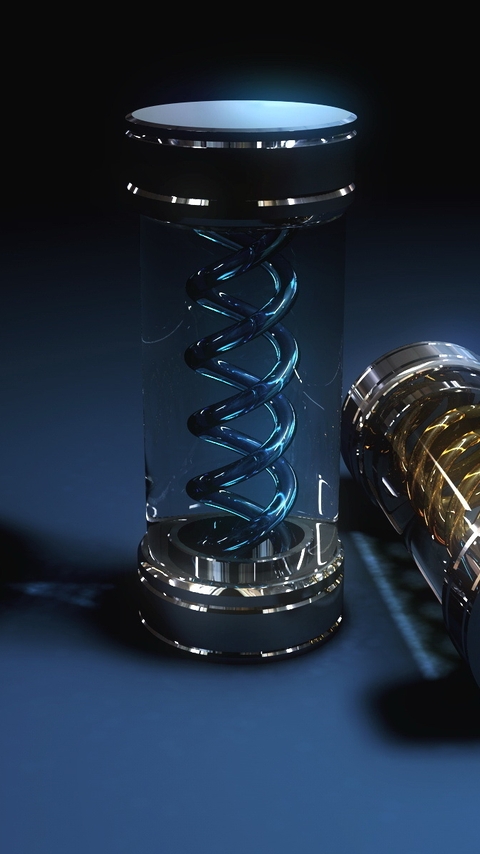 Image: Resident Evil, spiral, T-Virus, glass