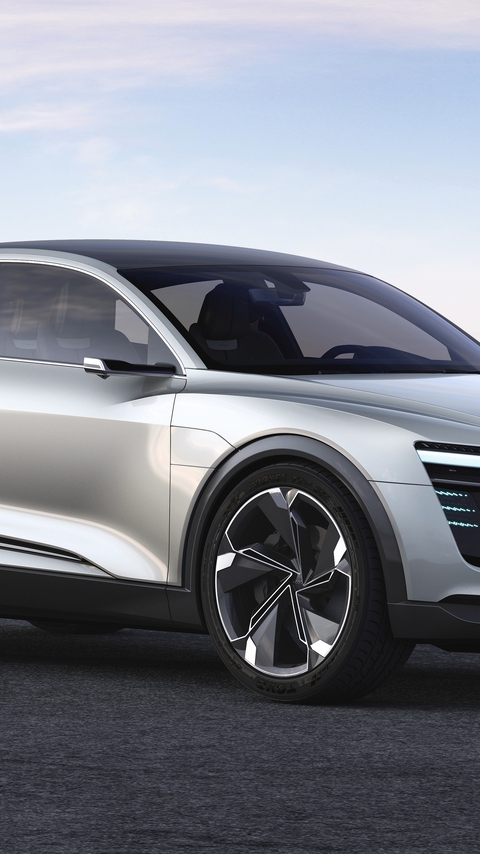 Image: Electric car, Audi, e-tron, Sportback, silver