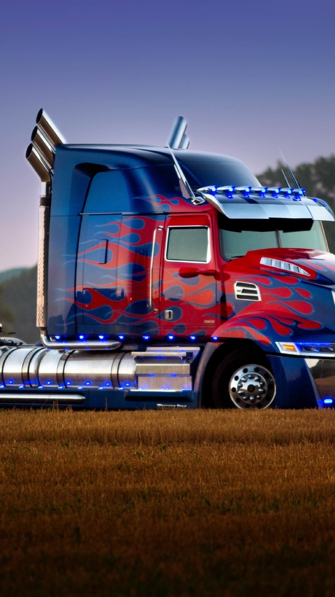 Image: Auto, truck, Optimus Prime Truck, tuning, field
