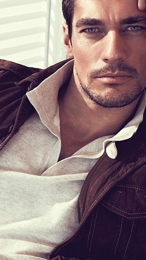 Image: Male, model, brown hair, David Gandy, face, look, eyes, bristles