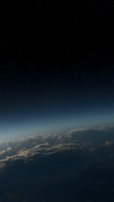 Картинка: Космос, звёзды, облака, атмосфера