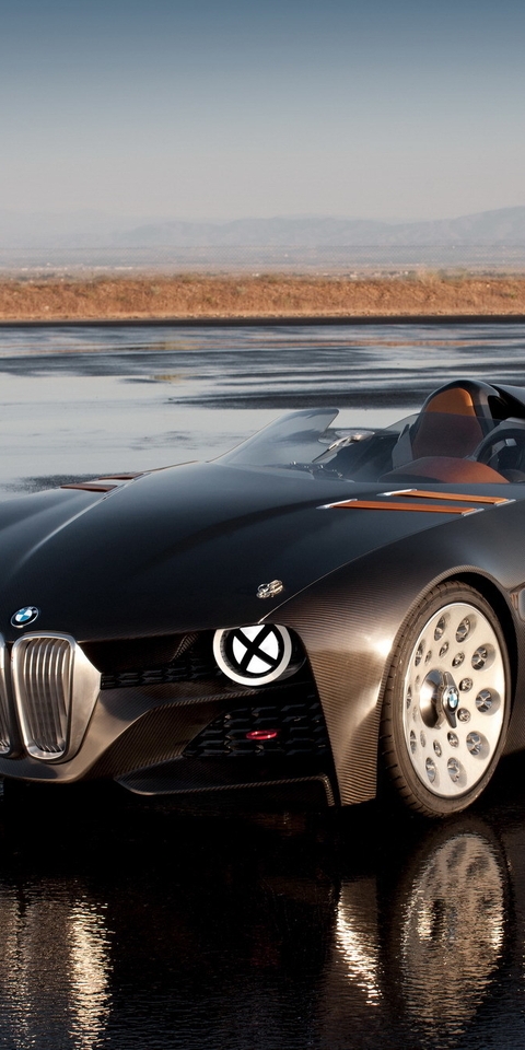 Картинка: BMW, 328, Hommage, 2011, концепт-кар, горизонт, пустыня, вода, отражение