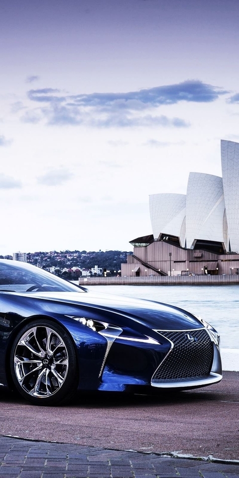 Image: Lexus, LF-LC blue, concept, hybrid, blue opal, Sydney, Opera House, promenade