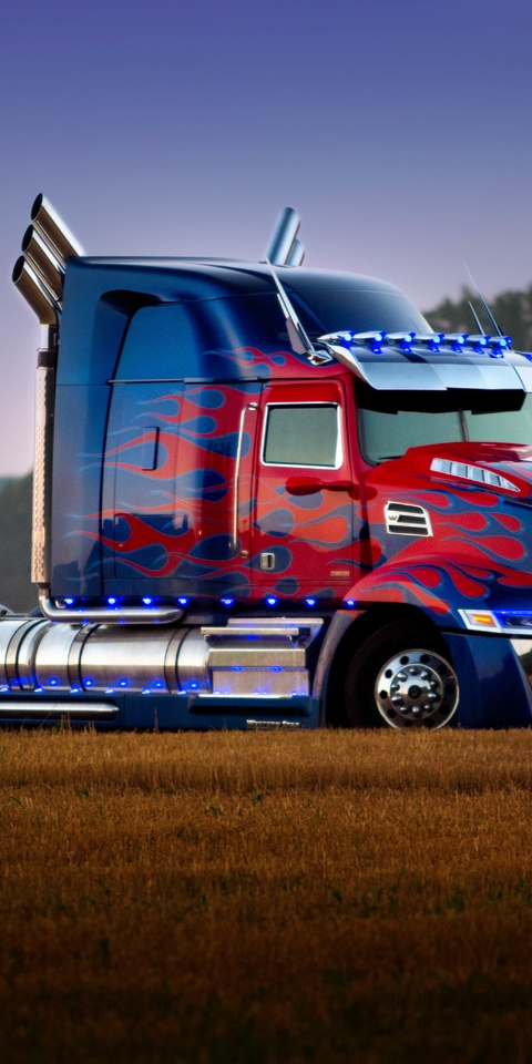 Картинка: Авто, грузовик, Optimus Prime Truck, тюнинг, поле