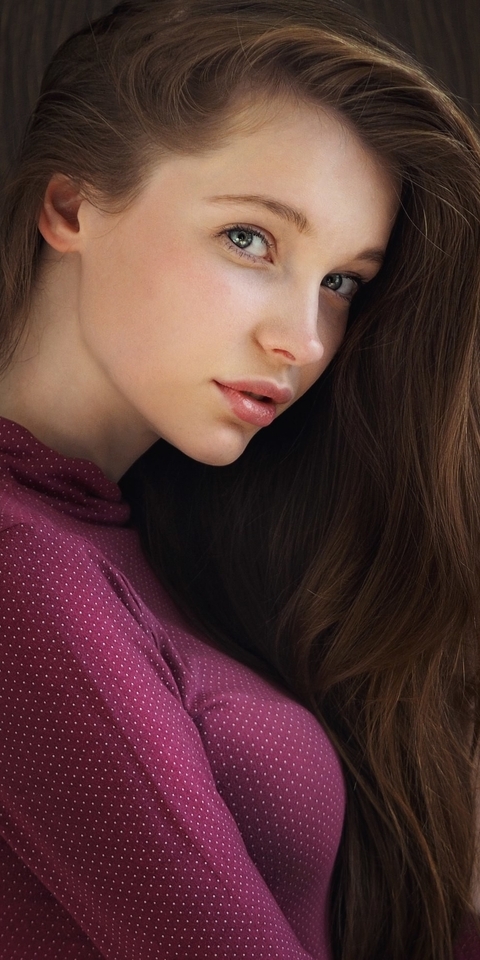 Image: Christina Vostruhina, model, hair, look, side, tree, Max Zayneev