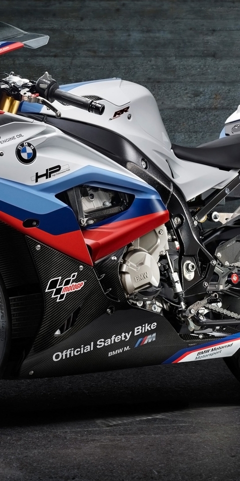 Image: BMW, bike, tuning, white, blue, red