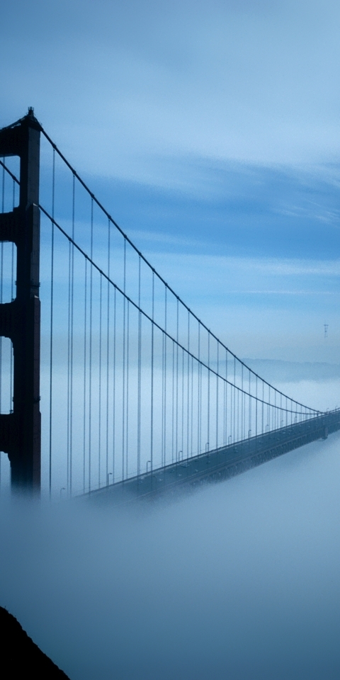 Image: Bridge, San Francisco, USA, fog, darkness