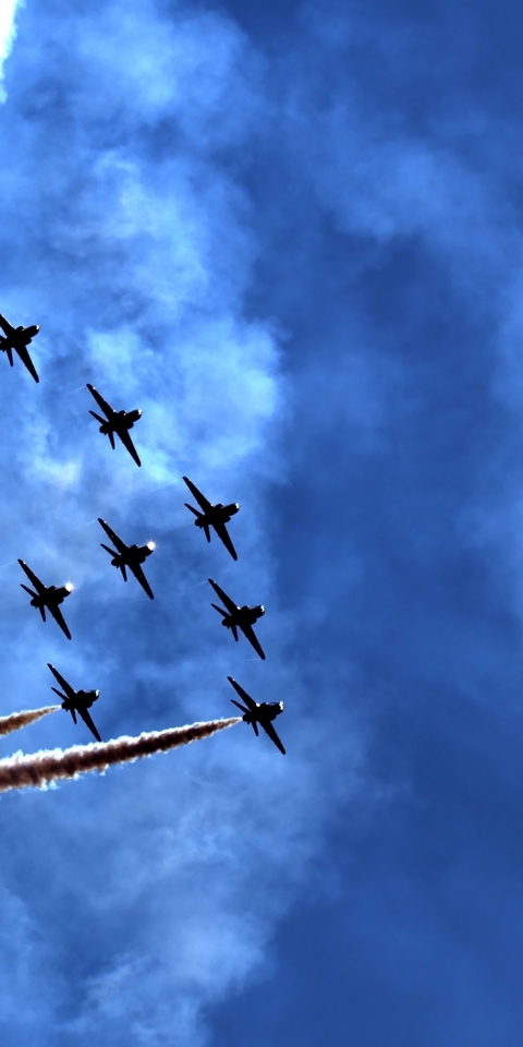 Image: Planes, stunt, dive, holiday, parade, air show, sky