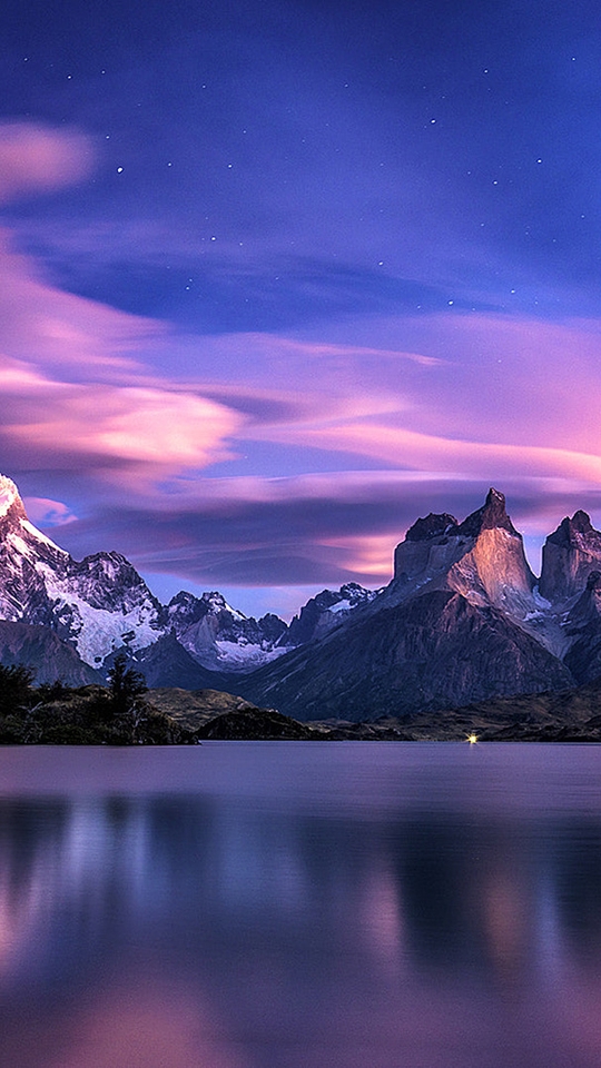 Картинка: природа, небо, горы, скалы, озеро, отражение