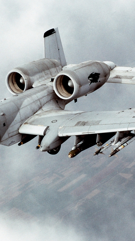 Image: Aviation, bomber, A-10, Thunderbolt 2, GAU-8A, missiles, twin-engine, aircraft
