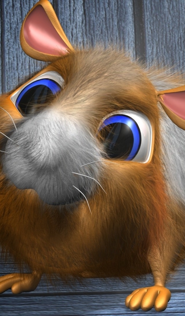 Image: The hamster, eyes, big-eyed, fluffy