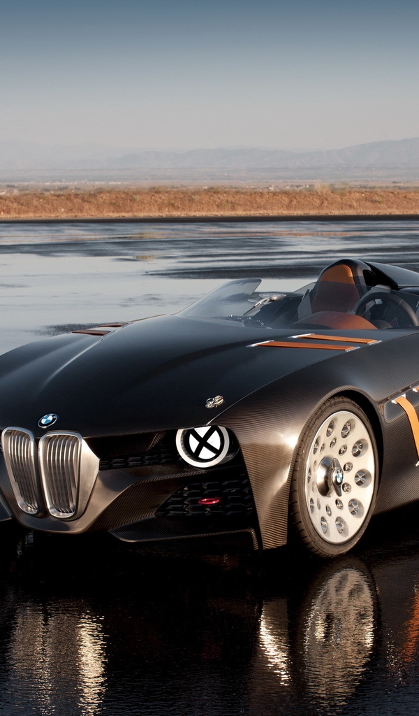 Картинка: BMW, 328, Hommage, 2011, концепт-кар, горизонт, пустыня, вода, отражение