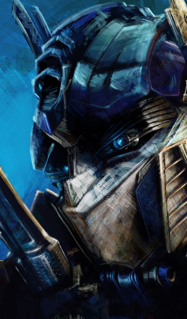 Картинка: Оптимус Прайм, Optimus Prime, Transformers, арт, голова, робот, лидер, автобот