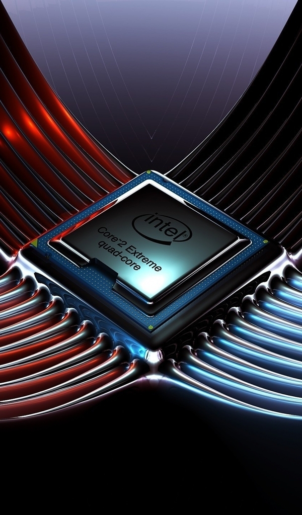 Картинка: Intel, подсоединение, процессор, бренд