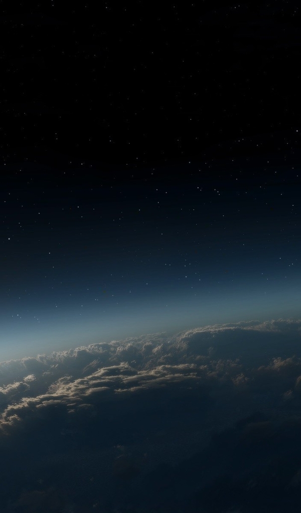Картинка: Космос, звёзды, облака, атмосфера