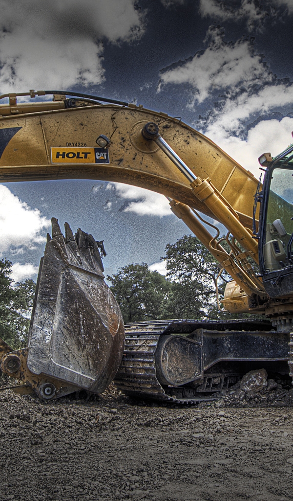 Image: Caterpillar 330C, excavator, caterpillar mover, bucket, earth