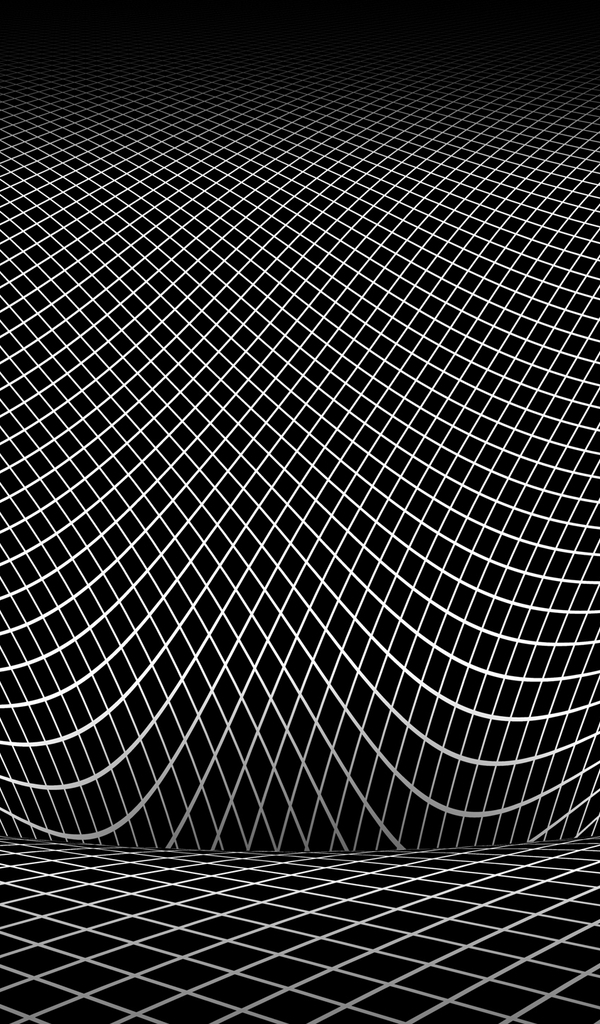 Image: Mesh, checkered, depression, gravity, curvature, space, space, visualization