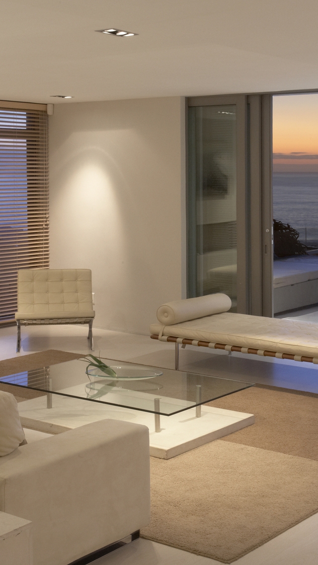 Картинка: Комната, гостиная, диван, окно, релакс, море