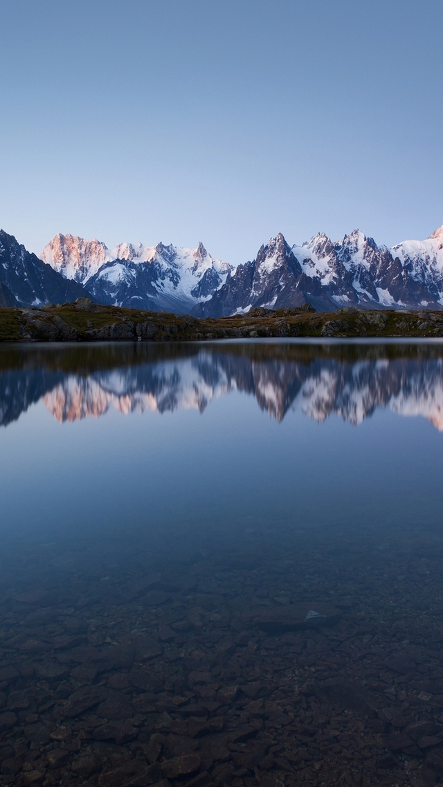 Картинка: природа, горы, озеро, отражение