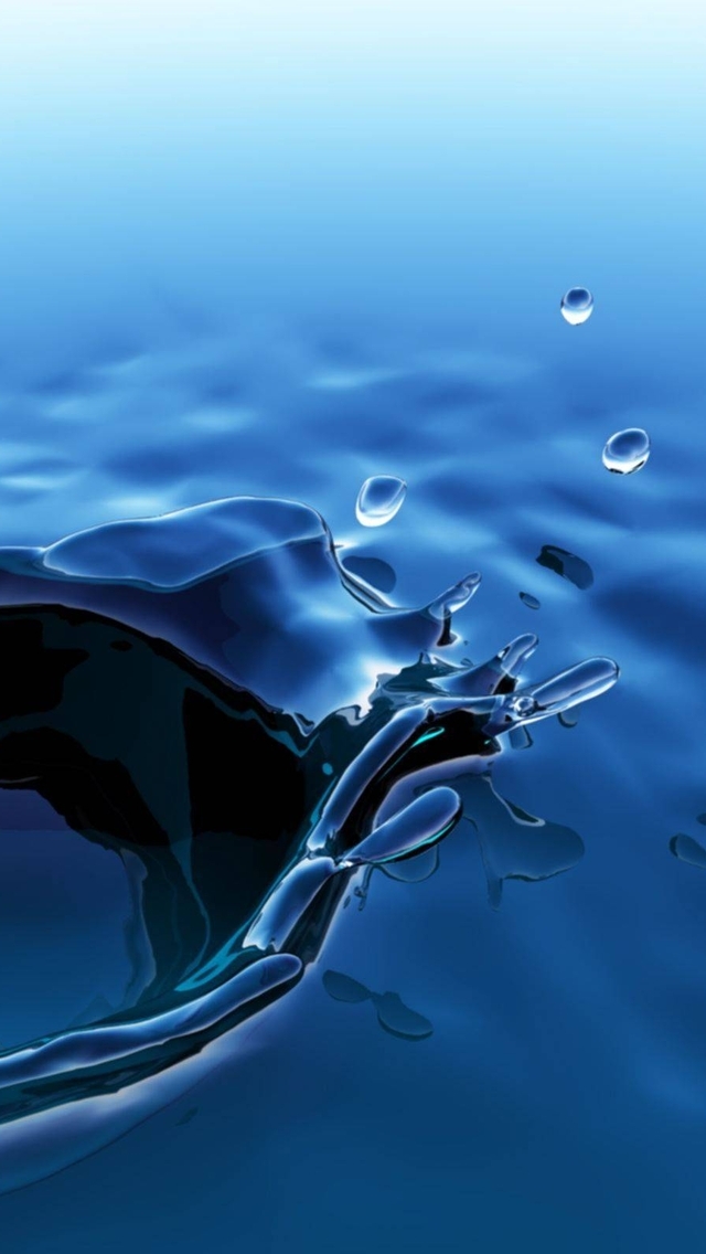 Image: Splash, water, drops, hole