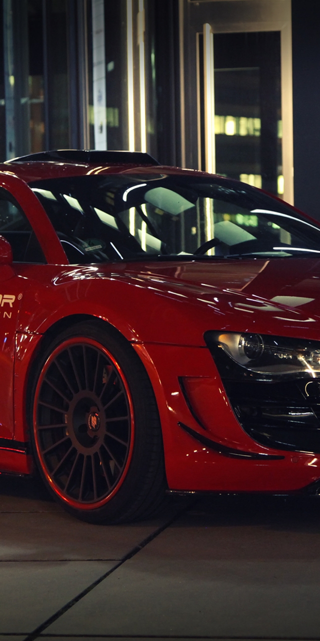 Image: Supercar, Prior Design, Audi R8, R8, GT650, car, red, tuning