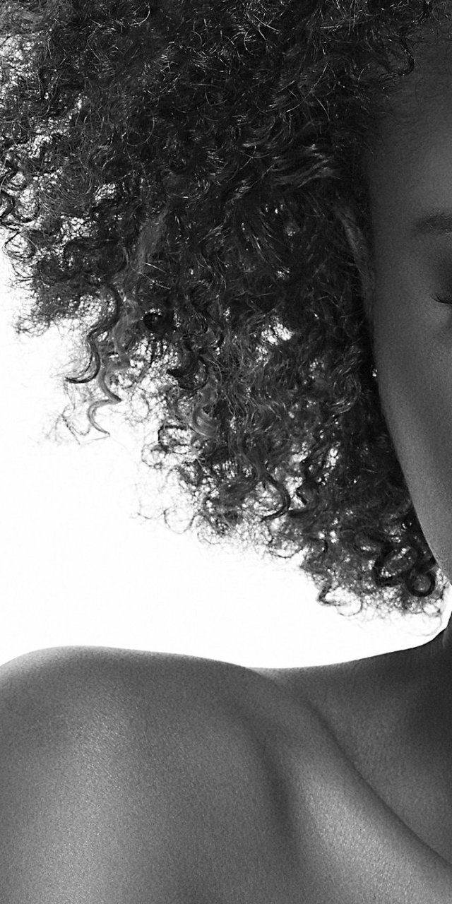 Image: Afroamericano, girl, black, face, lips, hair, curls