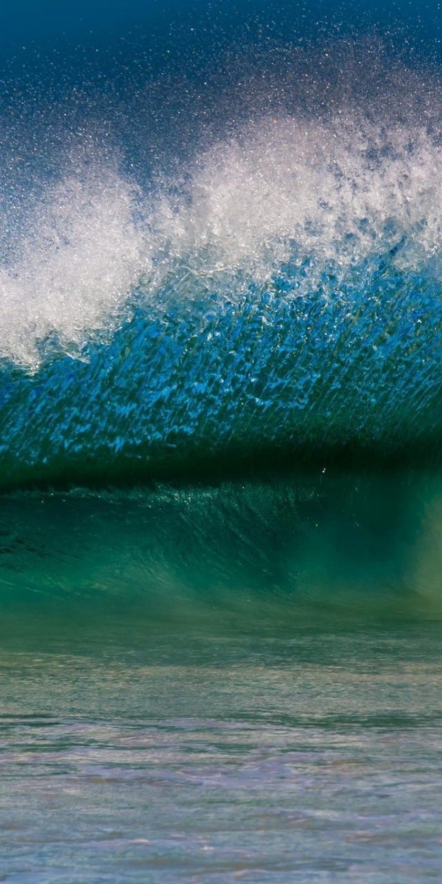 Image: Wave, water, spray, ocean, sea, sky