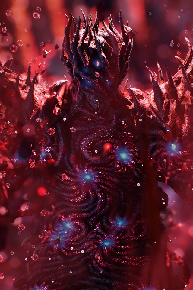 Image: Red, blood, boss, Urizen, appearance, demon, game, Devil May Cry 5
