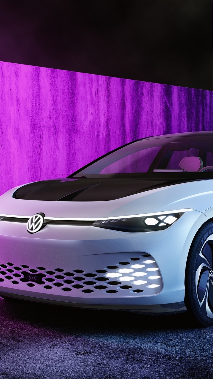 Картинка: Volkswagen, ID Space Vizzion, концепт, электрический, свет, освещение, стиль, машина, универсал