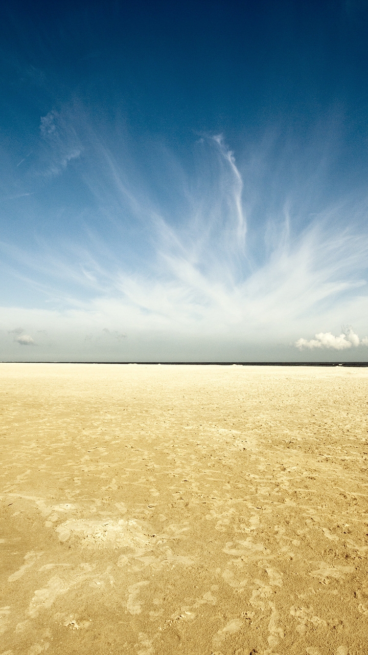 Image: Earth, sand, sky, horizon, clouds, desert