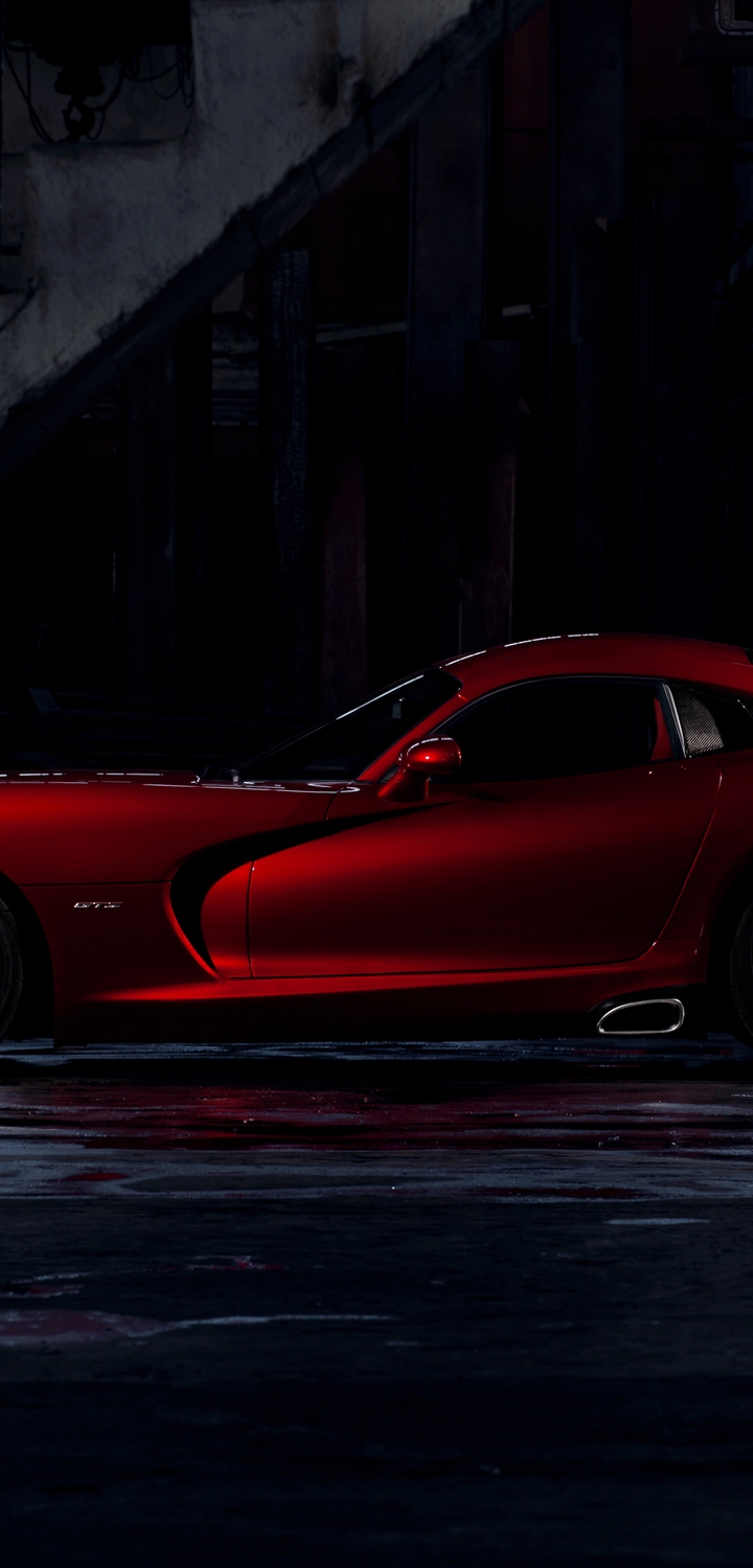 Image: Dodge, Viper, GTS, concept, red, stairs
