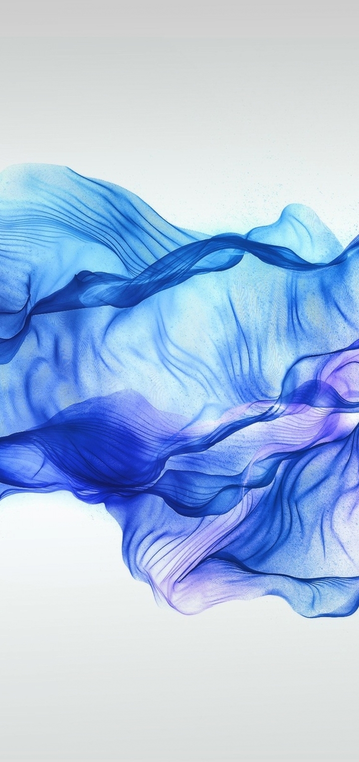 Image: Ribbon, fabric, blue, white background