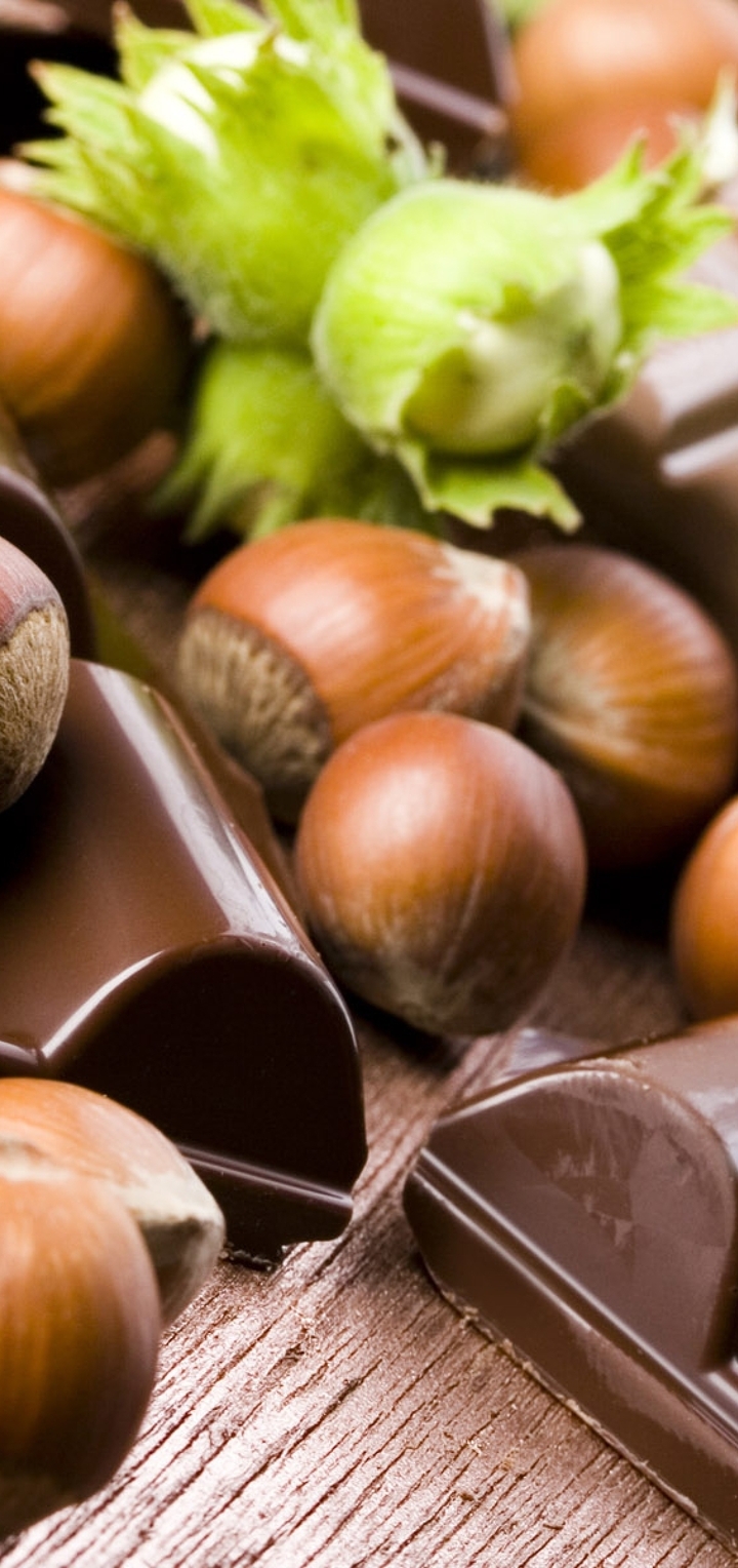 Картинка: Шоколад, орехи, фундук, сладость