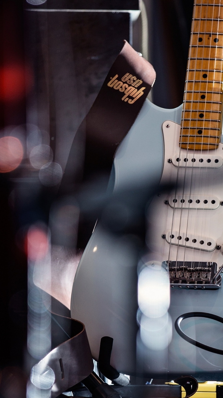 Image: Electric guitar, guitar, strings, music, reflections