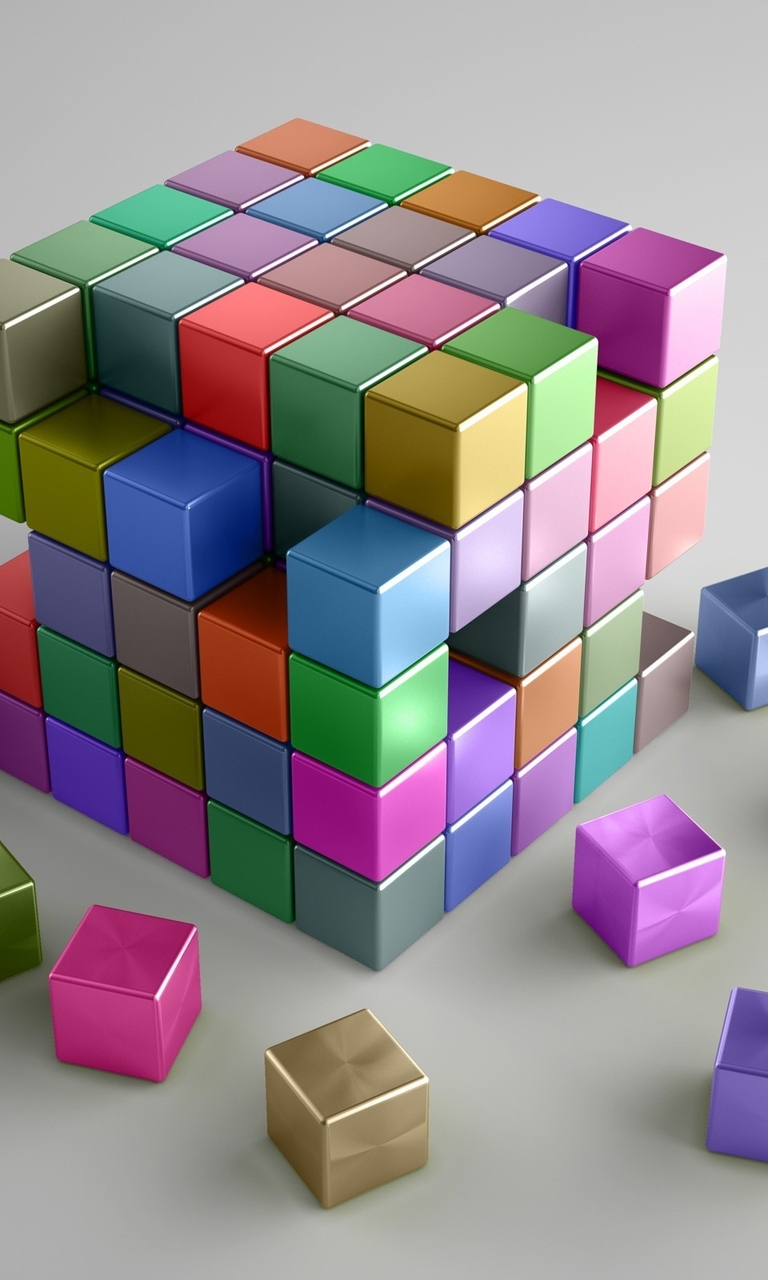 Image: Volume, cubes, color, modeling