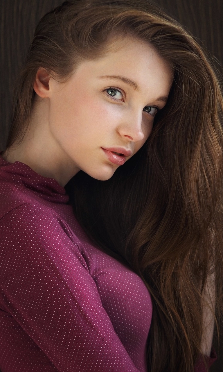 Image: Christina Vostruhina, model, hair, look, side, tree, Max Zayneev