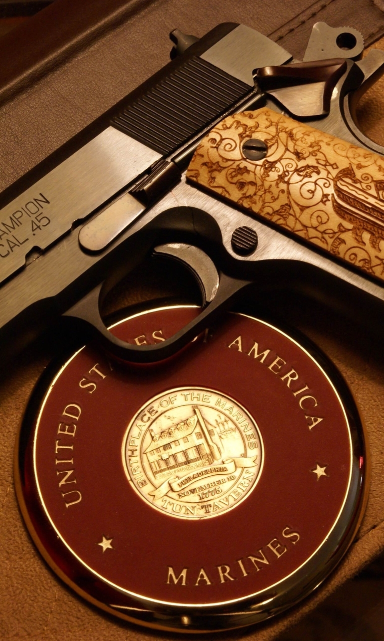 Image: Springfield Champion, 45 CAL, pistol springfield, lever