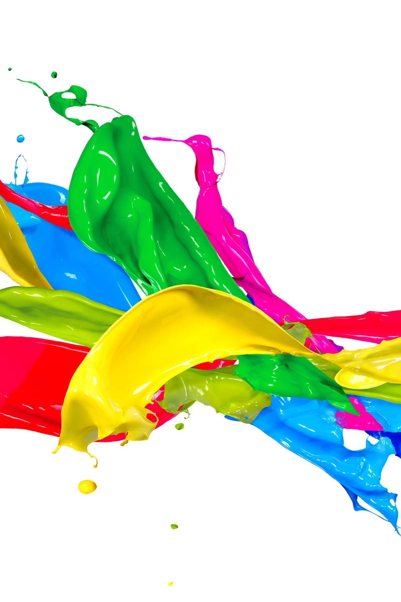 Image: Paint, color, brightness, white background, squirt