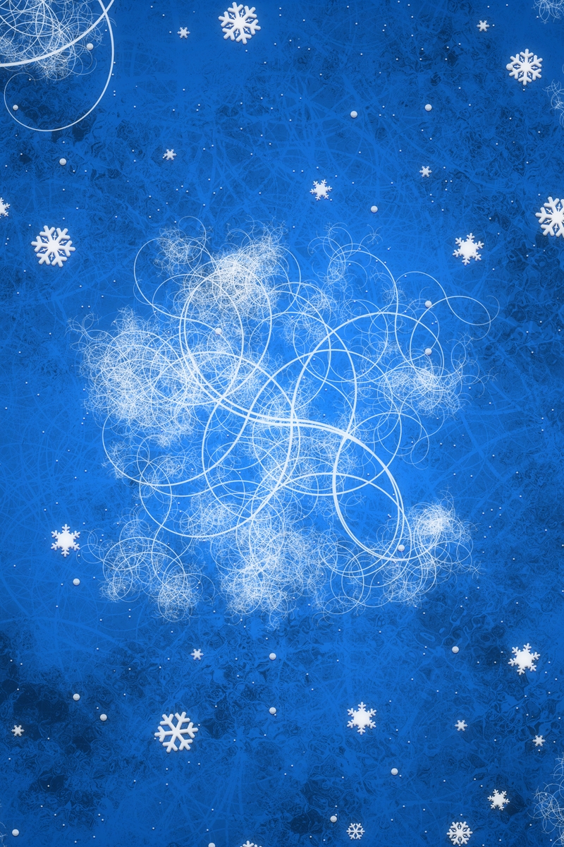 Картинка: Узоры, снежинки, линии, изгибы, каток, синий