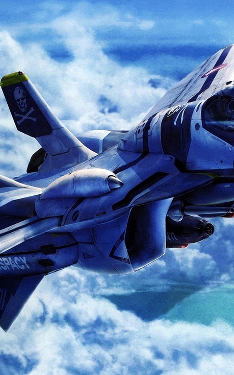 Image: Fighter, clouds, sky, flight