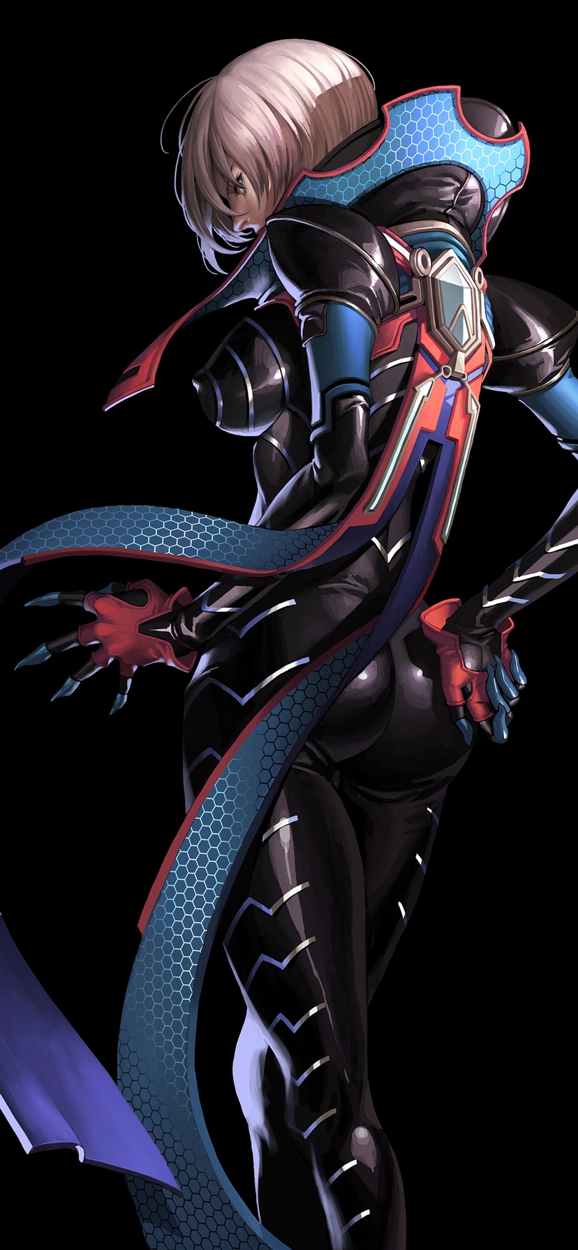Image: Scarlets blade, osuk2, girl, look, background, art, costume