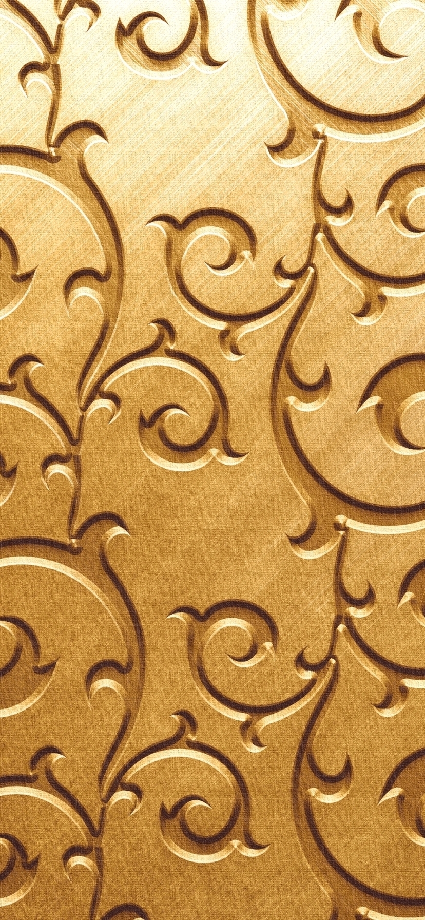 Image: Swirls, pattern, golden background
