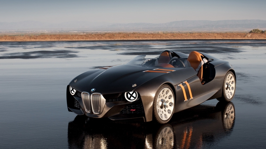 Image: BMW, 328, Hommage, 2011, concept, horizon, desert, water, reflection